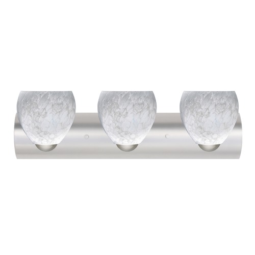 Besa Lighting Besa Lighting Bolla Satin Nickel LED Bathroom Light 3WZ-412219-LED-SN