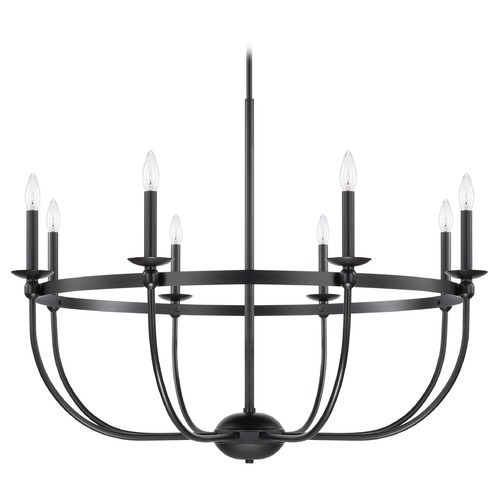 Rylann 38-Inch Chandelier in Matte Black by Capital Lighting