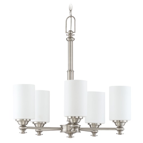Dardyn 25-Inch Brushed Polished Nickel Chandelier by Craftmade Lighting