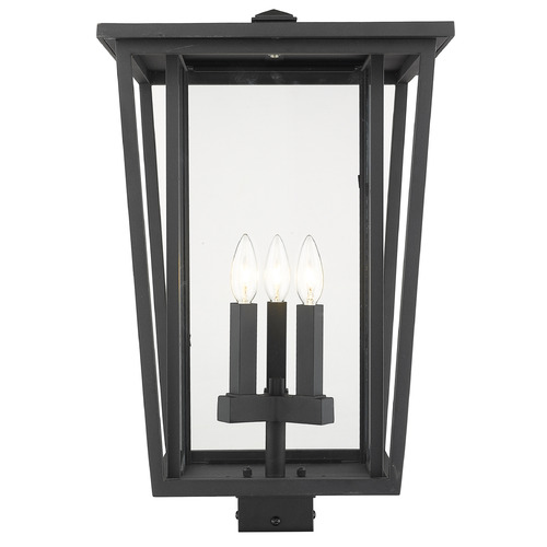 Z-Lite Seoul Black Post Light by Z-Lite 571PHXLS-BK