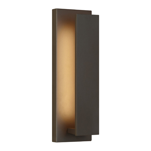 Visual Comfort Modern Collection Nate 17-Inch LED Outdoor Wall Light in Bronze by Visual Comfort Modern 700OWNTE17Z-LED930