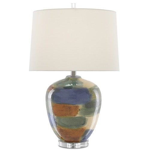 Currey and Company Lighting Rainbow Table Lamp with Ivory Shade by Currey & Company 6000-0613