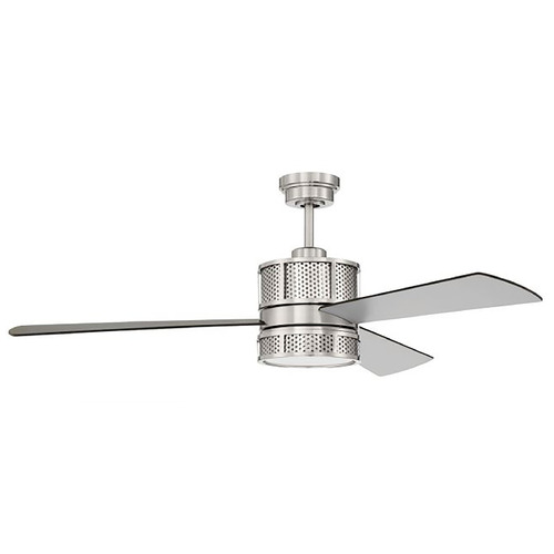 Morrison 52-Inch LED Fan in Brushed Nickel by Craftmade Lighting