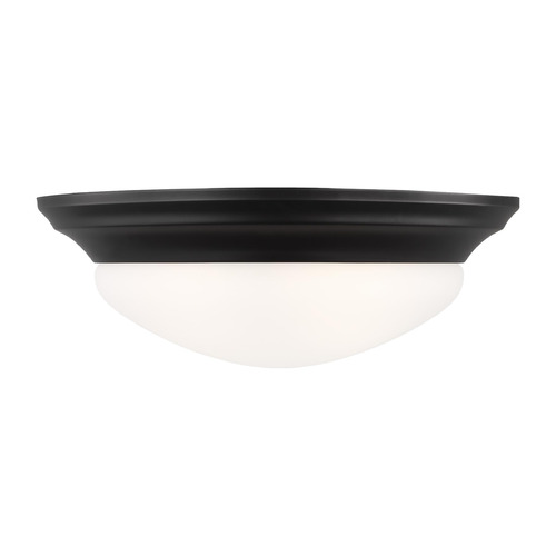 Generation Lighting Nash 14-Inch Midnight Black Flush Mount by Generation Lighting 75435-112