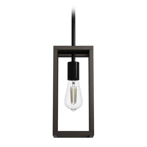Hunter Fan Company Squire Manor Matte Black & Dark Ash Mini-Pendant Light