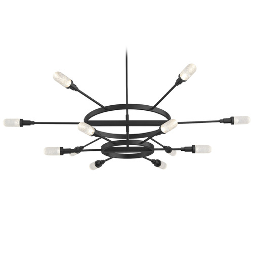 Oxygen Sperano Matte Black LED Chandelier