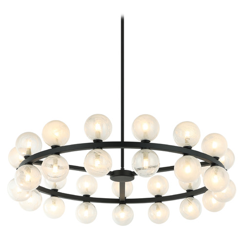 Matteo Lighting Matteo Lighting Nimbus Matte Black LED Chandelier C30730MB