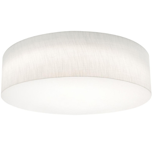 Afx Lighting Anton Linen White LED Flushmount Light