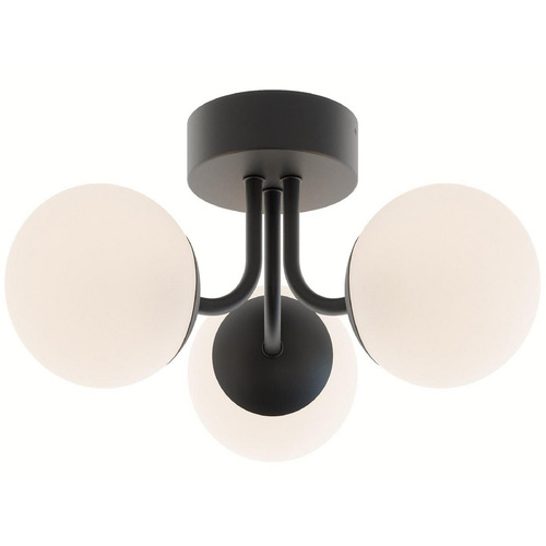 Afx Lighting Metropolitan Black LED Semi-Flushmount Light