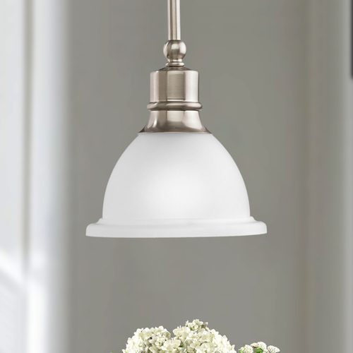 Madison Mini Pendant in Brushed Nickel by Progress Lighting