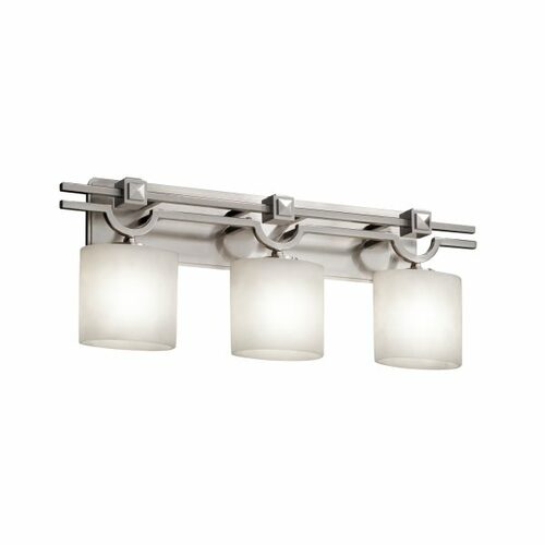 Argyle 3-Light Bath Light in Brushed Nickel by Justice Design Group