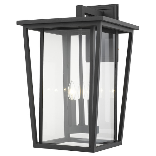 Z-Lite Seoul Black Outdoor Wall Light by Z-Lite 571XL-BK