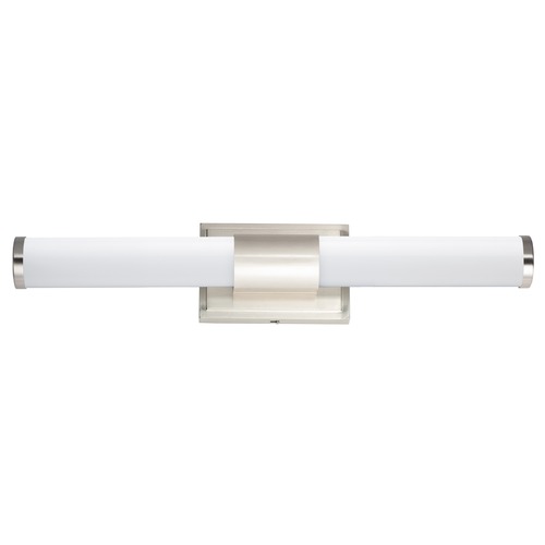 Optic Satin Nickel LED Vertical Bathroom Light by Maxim Lighting