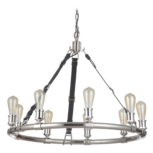 Huxley Polished Nickel Chandelier by Craftmade Lighting