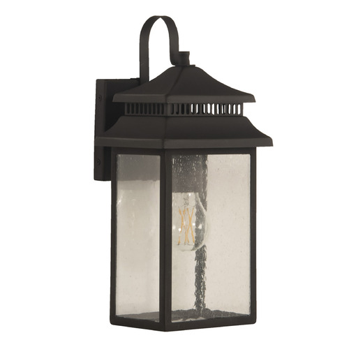 Crossbend Dark Bronze Gilded Outdoor Wall Light by Craftmade Lighting