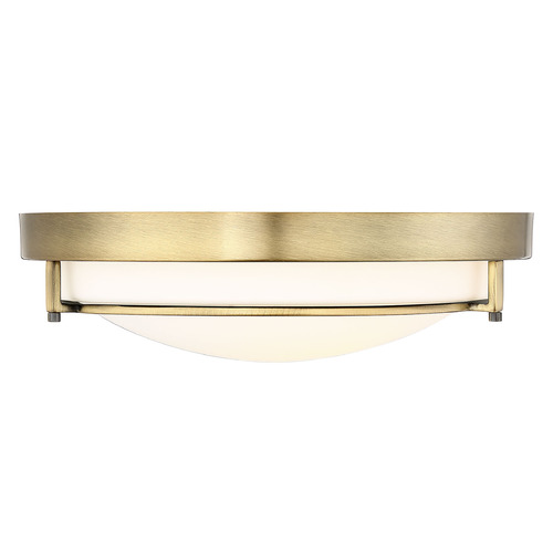 13-Inch Flush Mount in Natural Brass by Meridian