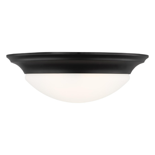 Nash 16.75-Inch Midnight Black Flush Mount by Generation Lighting