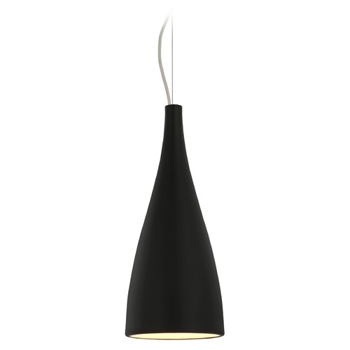 Visual Comfort Signature Collection Barbara Barry Nimbus Medium Pendant in Matte Black by Visual Comfort Signature BBL5137BLK