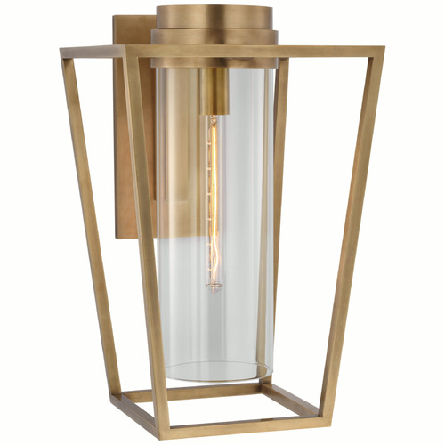 Visual Comfort Signature Collection Ian K. Fowler Presidio Sconce in Brass by Visual Comfort Signature S2171HAB-CG