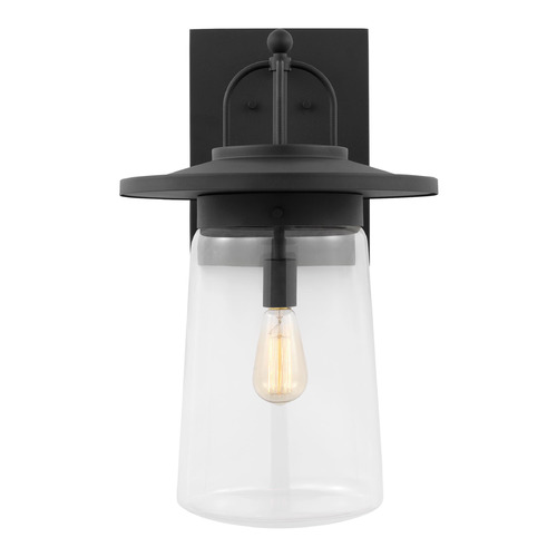 Tybee 22.25-Inch Black Outdoor Wall Light by Generation Lighting