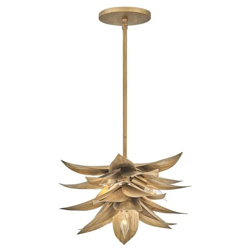 Agave Convertible Pendant in Burnished Gold by Fredrick Ramond