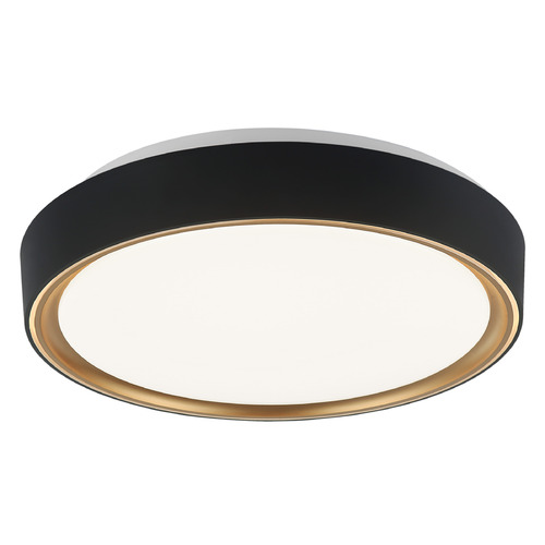 Matteo Lighting Alamus Black & Gold LED Flushmount Light
