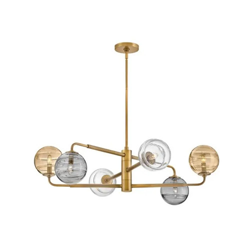 Fredrick Ramond Oberon 36.50-Inch Chandelier in Heritage Brass by Hinkley Lighting FR30506HBR