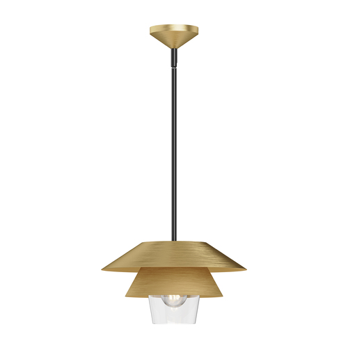 Alora Lighting Alora Lighting Tetsu Brushed Gold Pendant Light with Conical Shade PD475113BGCL