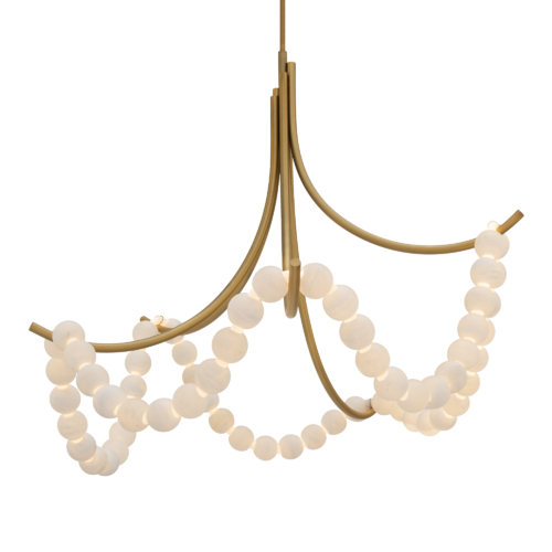 Modern Forms by WAC Lighting Parel 46-Inch LED Chandelier in Aged Brass by Modern Forms PD-50446-AB