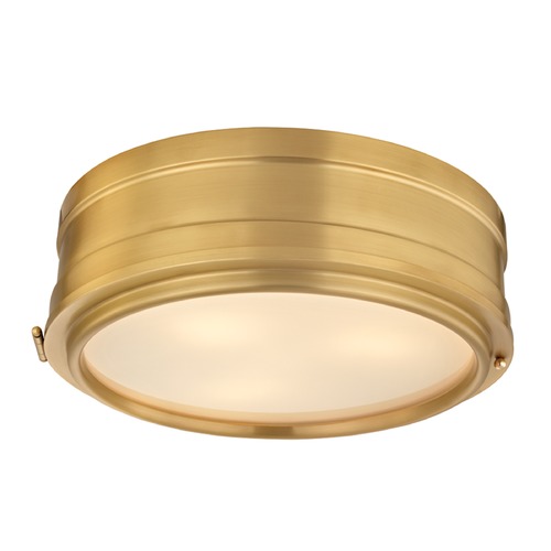 Hudson Valley Lighting Rye Aged Brass Flush Mount by Hudson Valley Lighting 2314-AGB