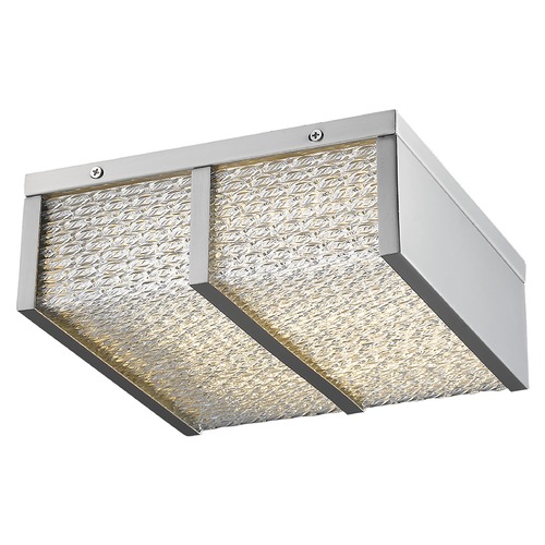 Cermack St. 12-Inch Brushed Nickel LED Flush Mount by Avenue Lighting