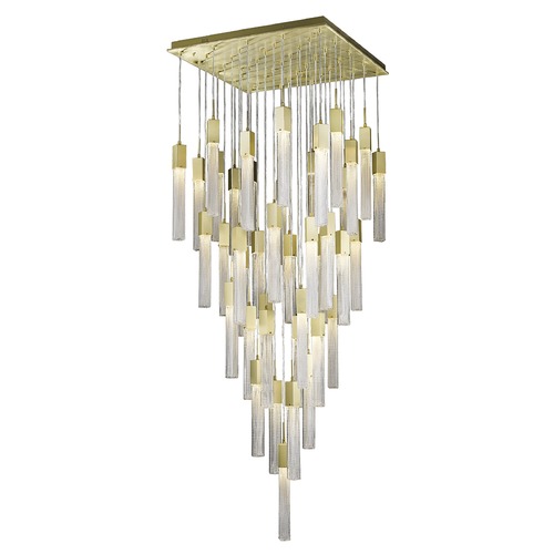 Boa 41-Light Brushed Brass LED Multi-Light Pendant by Avenue Lighting