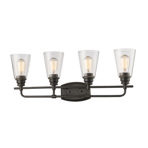 Z-Lite Annora Olde Bronze Bathroom Light by Z-Lite 428-4V-OB