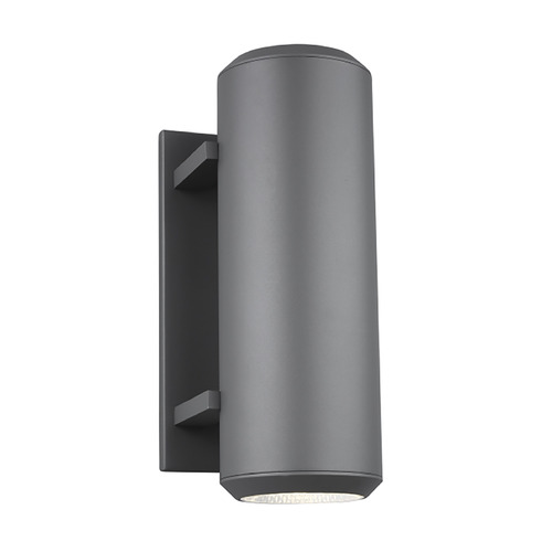 Visual Comfort Modern Collection Sean Lavin Aspenti 14-Inch 277V LED Outdoor Wall Light in Charcoal by Visual Comfort Modern 700OWAST14H-LED930-277