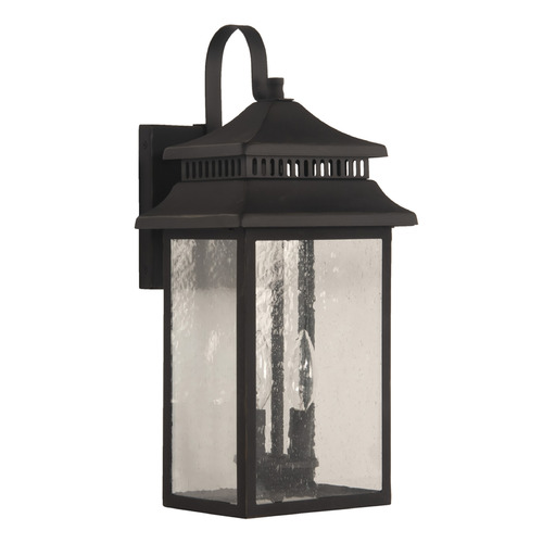 Crossbend Dark Bronze Gilded Outdoor Wall Light by Craftmade Lighting