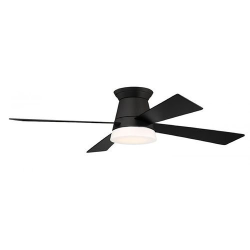 Craftmade Lighting Revello Flat Black LED Ceiling Fan by Craftmade Lighting REV52FB4