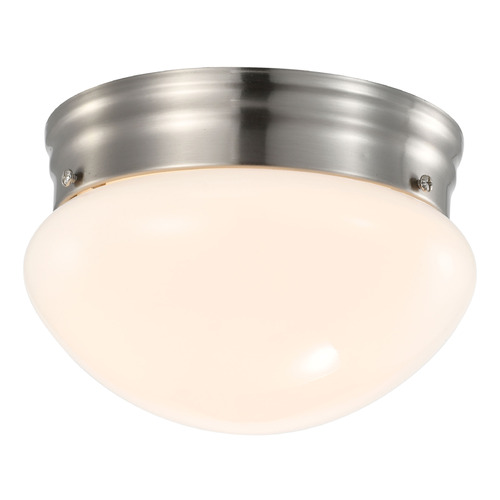 Brushed Nickel LED Flush Mount by Nuvo Lighting