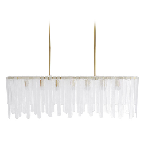 Leighton 51.5-Inch Linear Chandelier in Brass by Arteriors Home