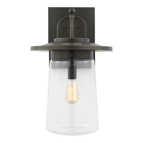 Tybee 22.25-Inch Antique Bronze Outdoor Wall Light by Generation Lighting