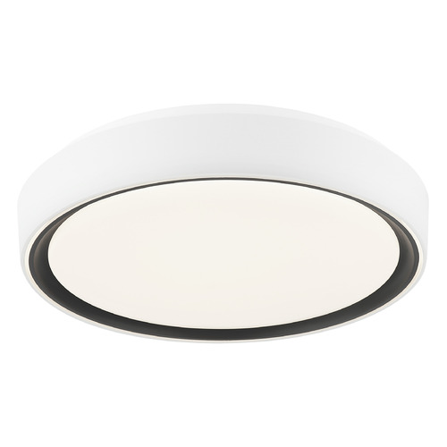 Matteo Lighting Alamus White & Black LED Flushmount Light