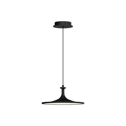 Alora Lighting Issa Matte Black LED Pendant Light with Coolie Shade