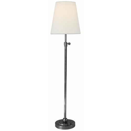 Visual Comfort Signature Collection Bryant Antique Silver Table Lamp with Conical Shade