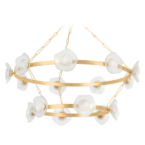 Corbett Lighting Almandine Vintage Gold Leaf LED Chandelier