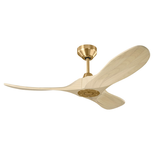 Visual Comfort Fan Collection Maverick Smart 44 Burnished Brass Ceiling Fan Without Light