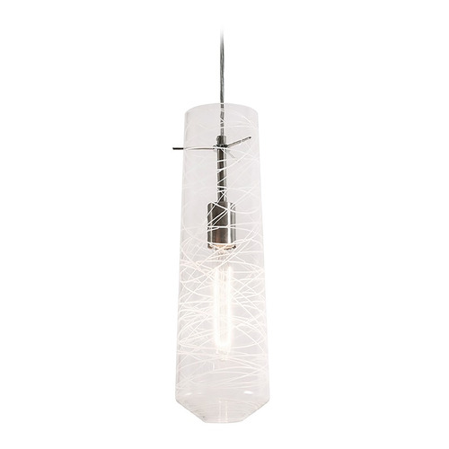 Afx Lighting Spun Satin Nickel Mini-Pendant Light with Cylindrical Shade