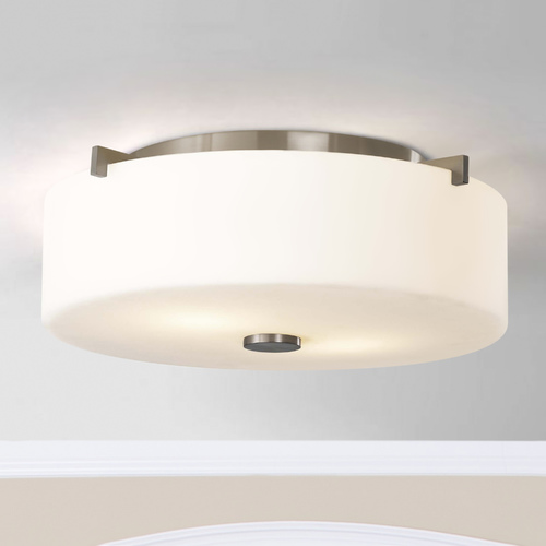 Sunset Drive 13.50-Inch Flush Mount in Brushed Steel by Generation Lighting