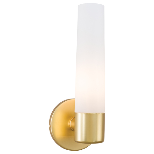 Saber Wall Sconce Light in Honey Gold by George Kovacs