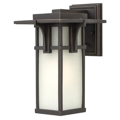 Manhattan 11.75-Inch Outdoor Wall Light in Oil Rubbed Bronze by Hinkley Lighting