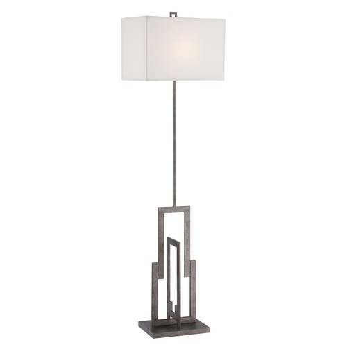 Mireya Antique Silver Floor Lamp by Lite Source Lighting