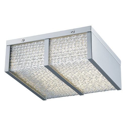 Cermack St. 12-Inch Polished Chrome LED Flush Mount by Avenue Lighting